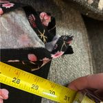 Bishuge Black & Pink Floral Tunic Top | Women’s Size Large Photo 6