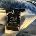7 For All Mankind Shark Bite Raw Hem Straight Leg Cropped Jeans Size 29 Photo 4