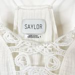Saylor NWT Tayler Gauzey Crochet Lace Mini Dress S White Photo 3