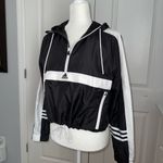 Adidas Cropped Windbreaker Black Photo 1