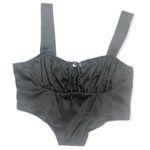Almost Famous Satin Corset Crop Top Photo 0