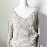 Cream Popcorn Sweater Size L Photo 5