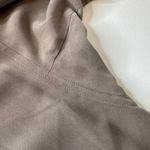 J Jill Womens‎ 100% Silk Dress Sz PS Olive Green Utility Short Sleeve Minimalist Photo 4