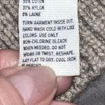 American Eagle Sweater Women Small Tan Cable Open Knit Back Long Sleeve Pullover Photo 7
