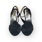 Badgley Mischka β Rosette Stiletto Heeled Sandals β Black β 8M β Cocktail Attire Photo 8
