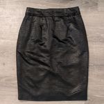 Yoana Baraschi Yoana Barashchi Black Snake Embossed Pencil Skirt Size 4 Photo 0
