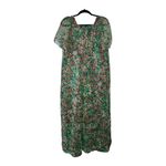 Vintage Liberty House by Tropicana Hawaii Floral Maxi Dress Women’s Size 12 Green Photo 2