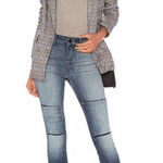 J Brand NWT Alana Jasper Patched Crop Skinny Jeans Size 28 Photo 0