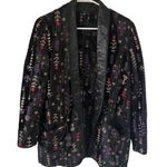 Anthropologie Bl^nk Embroidered Black Blazer Jacket Photo 0
