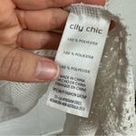 City Chic  Crochet Open Knit Swimsuit Coverup Womens 22 Mini Dress Sheer Beachy Photo 6