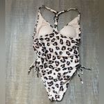 Kona Sol Leopard Animal Print One Piece Swimsuit Size Medium Brown Cream Photo 7