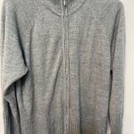 Quacker Factory Women's Full‎ Zip Gray Sweater Rhinestones 2x Long Sleeve Size XXL Photo 0