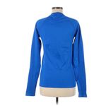 Athleta  1/4 Zip Track Running Shirt Pullover Sz M Bright Blue Long Sleeve Active Photo 1