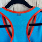 Nike Dri-Fit Women's Blue Tank Top with Orange Stripes Photo 5