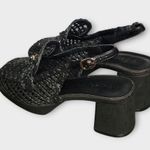 Aerosoles Womens Santiago Black Raffia Slingback Block Heel Loafers Size 10M Photo 11