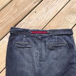 7 For All Mankind Women's Denim Mini Skirt Attached Belt Size 27" Photo 4