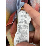 Melissa McCarthy Seven7 Women's Abstract Sunset Short Sleeve Satin Blouse Sz 2X Orange Photo 2