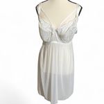 Adore Me Chemise Sz 44DDD Ella White Lace Lingerie Bridal Feminine Sexy Fairy Photo 2