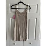Necessities Womens XS Oatmeal Beige Cami Strap Jersey Slip Dress New Tan Photo 3