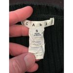 CAbi  Sweater Womens Small Navy Long Sleeve Cable Knit Side Zip Tunic Pullover Photo 5