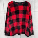 SheIn XL Womens Red Plaid Plush Christmas Pajama Set Photo 1
