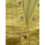 EXPRESS  Design Studio Women Yellow Sleeveless Blouse Small Photo 5