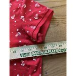 Le Tigre Polo Shirt Women Size Medium Red Anchors Buttons Short Sleeve Preppy Photo 4