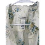 VINTAGE Crazy Horse | XL | Top Button Up Down Shirt Womens Embroidered Cottage Blue Photo 2