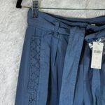 Anthropologie NWT Washed Linen-Blend Eyelet Jogger Trousers Sz XS Photo 5
