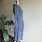 Sundance  Everyday Chic Pointelle Knit Overlay Bell Sleeve Blue Dress Size XS NWT Photo 7