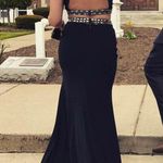 Blondie Nites Elegant Navy Evening Gown with Embellished Waist/ prom dress Photo 1