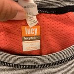 Lucy workout long sleeve shirt black stripe sz S Photo 3