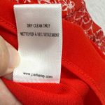 Parker  Krislyn Aurora Short‎ Sleeve Red Floral Silk Blend Mini Dress Ruched Sz 6 Photo 7