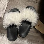 PJ Couture Ivory Women's Slides With Sherpa NWT White Size 5 Photo 4