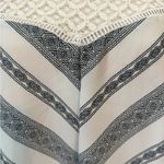 Xhilaration  Navy and Cream Chevron Midi Skirt Photo 4