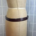 Brighton Vintage Y2K  Womens 34 Brown Leather Gold Buckle Equestrian Western Belt Photo 5