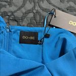 DO+BE  blue one shoulder dress size medium cocktail party prom evening gown new Photo 7