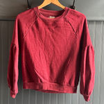 Aerie  Red Pullover Sweatshirt Photo 0