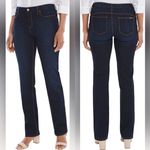 Chico's Chico’s So Slimming Dark Wash Slim Jeans 1S / 8 Short Photo 1