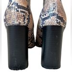 public desire  Snakeskin Print Heeled Sock Booties Photo 10