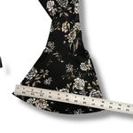 Entro Blouse Women’s S Floral Long Bell Sleeve Babydoll Top Black Whimsygoth Photo 4