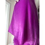 Secret Possessions Purple Satin Ruffle Top Shorts Lingerie PJ Set Size XL 14/16 Photo 1