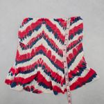 No Boundaries  Red Smock Ruffle Tube Swim Sports Bra Beach Bikini Top M Medium Photo 3