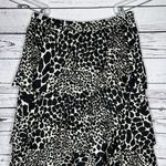 Who What Wear  NWOT 16 Swirling Leopard Animal Print Tiered Ruffle A-Line Skirt Photo 1