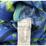 Kathie Lee Dress Women 10 Blue Green Floral‎ Midi Dress Tropical Vacation Cruise Photo 8