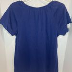 Karen Scott  Women's Navy Blouse with Button Detail Photo 2