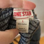 Lone Star Denim Lace Up Cropped Corset Western Cowgirl Whimsygoth Rodeo Blue Size L Photo 2