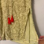 Embroidered Floral Dress with Puff Sleeves Size 12 Photo 2
