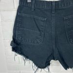 Carhartt  Black Denim Handmade Cutoff Cargo Shorts Photo 5
