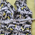 DKNY Women Floral Piece Swimsuit - Black, White, Yellow Size XL Photo 5